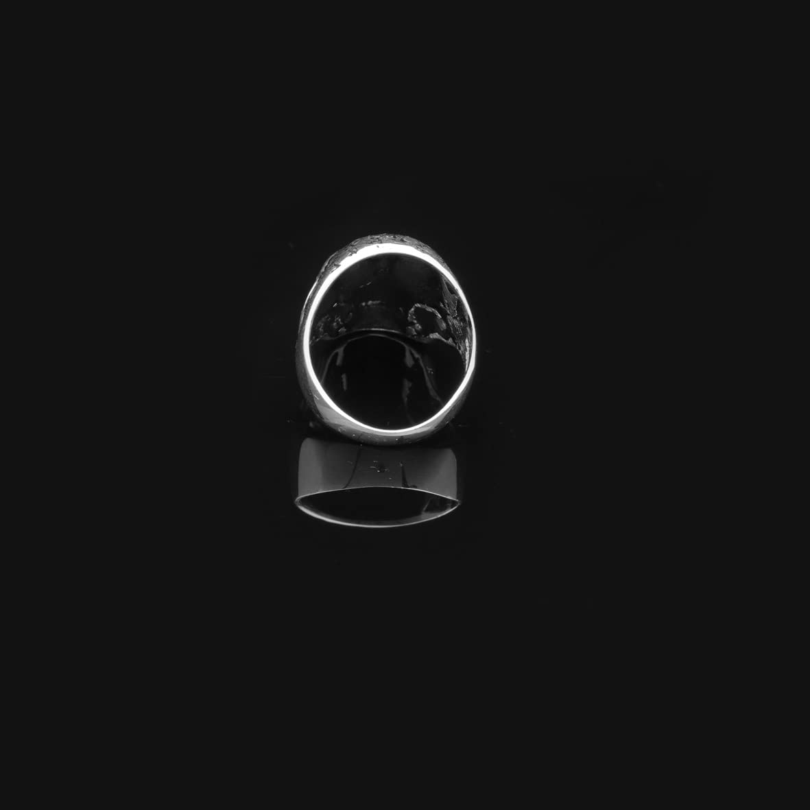 Skull Handmade Sterling Silver Men Biker Ring