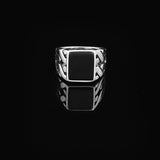 Black Onyx Signet Ring for Men — image 3