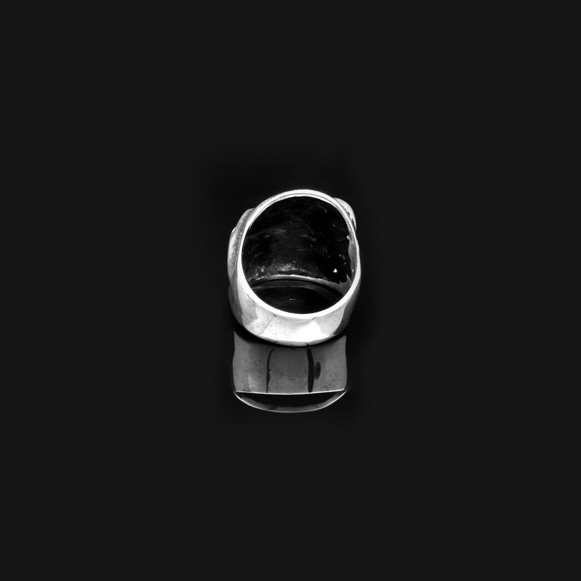 Skull Handmade Sterling Silver Men Biker Ring