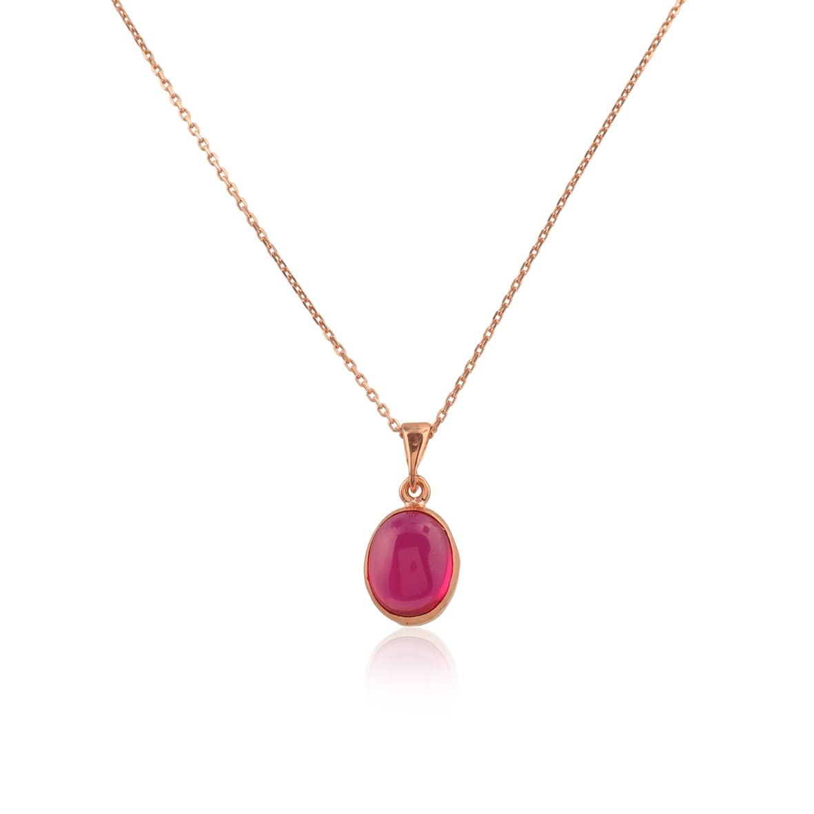Best Seller: Sterling Silver Ruby Necklace for Women - 925 Sterling Silver Necklace for Women - Silver Pendant Necklace for Women