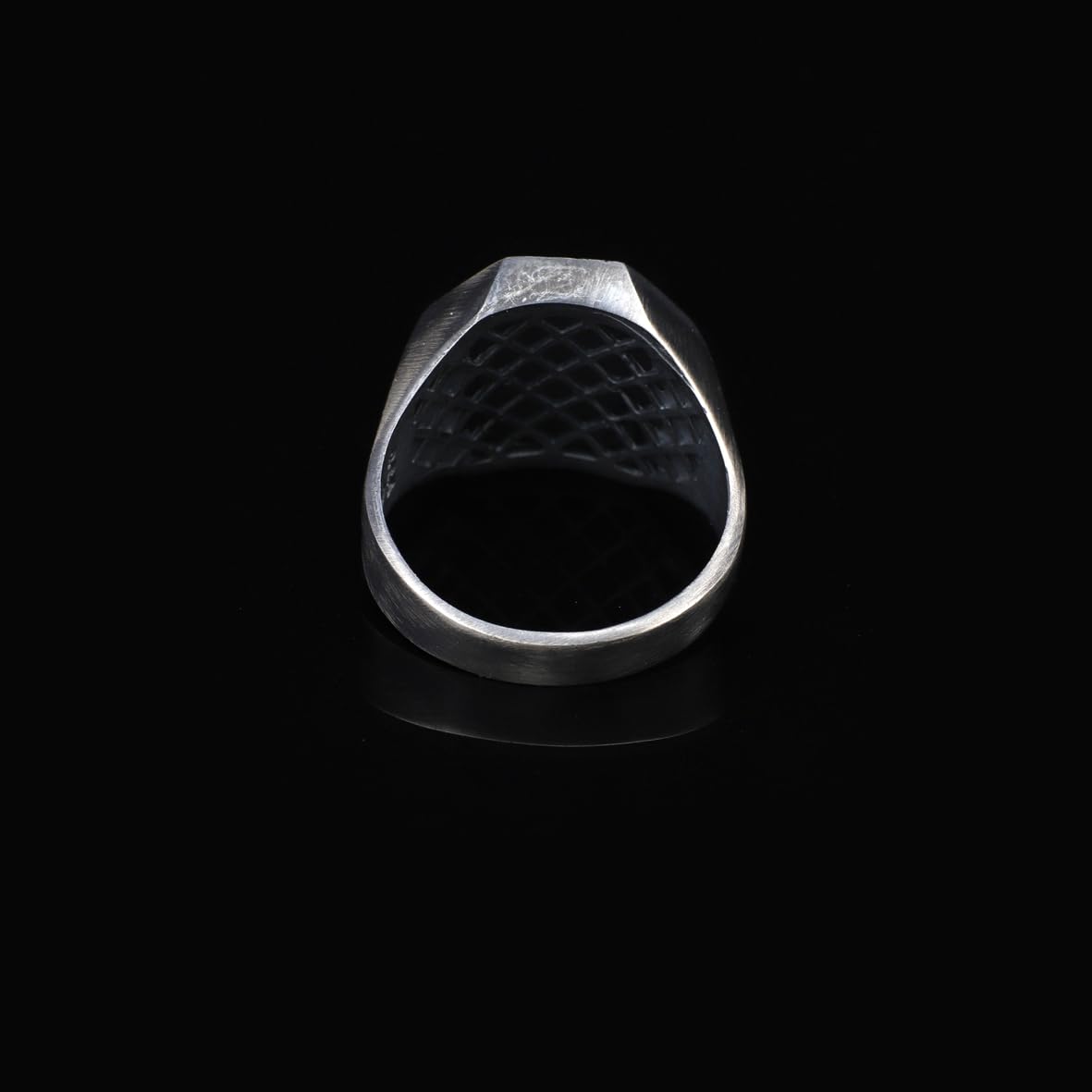 Handmade Eagle Signet Ring - 925 Sterling Silver Men's Ring