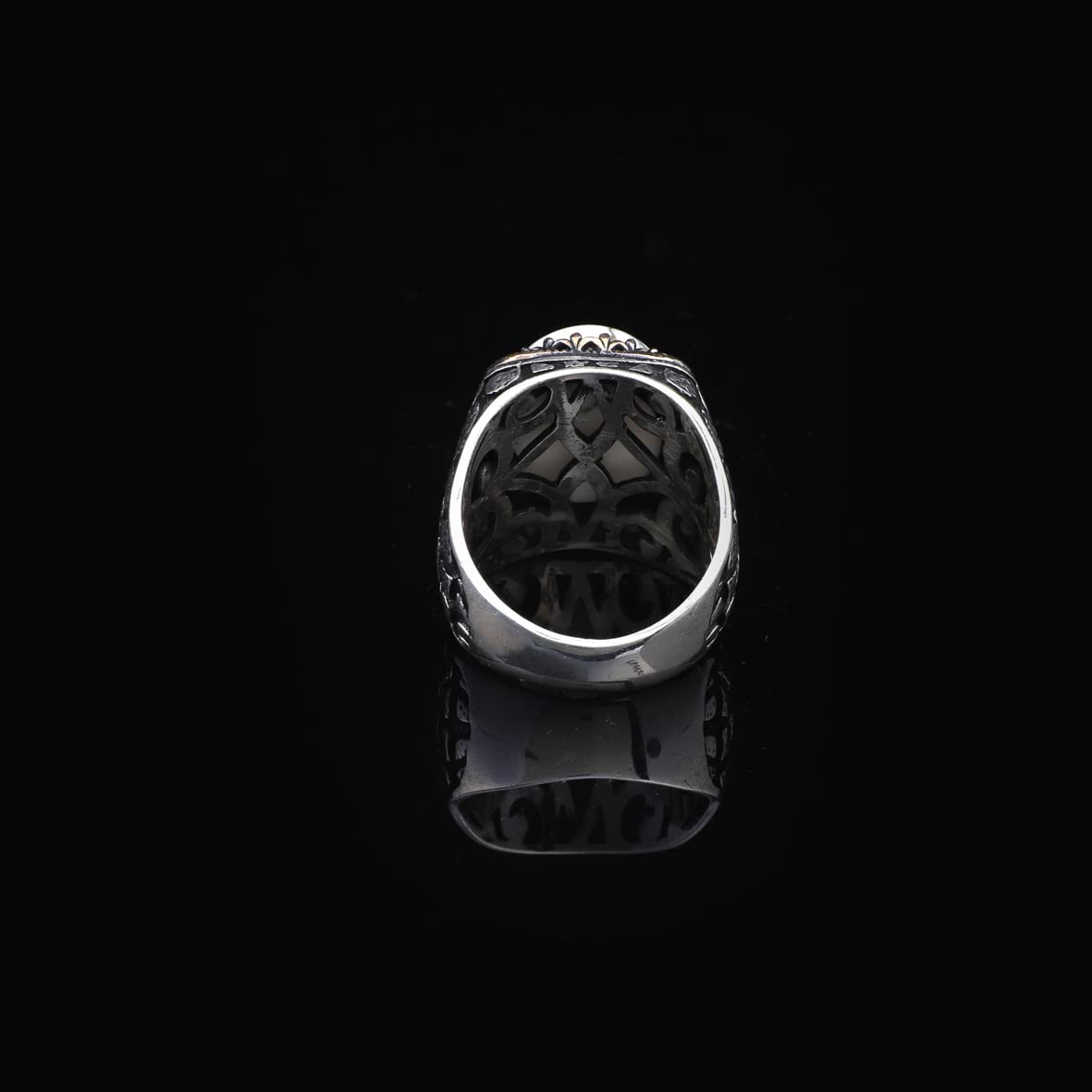 Turquoise Stone Men Silver Ring