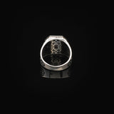 Handmade Vintage Men's Mother of Pearl Gemstone Ring - 925 Sterling Silver Turkish Engagement Ring - Polished Finish with Silver Polishing Cloth Gift — image 6
