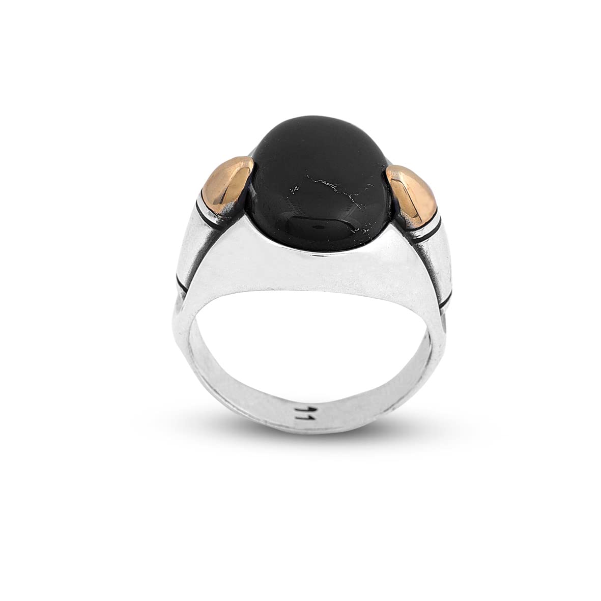 925K Sterling Silver Onyx Ring