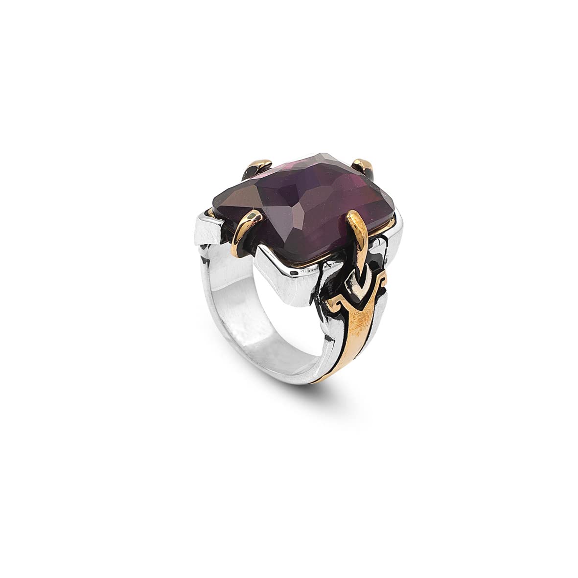 925K Sterling Silver Purple Sapphire Ring