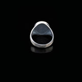 Handmade 925 Sterling Silver Jesus Ring - Men's Christian Jewelry Featuring Cross and Signet Design with Silver Polishing Cloth Gift - Custom Signet Ring — image 4