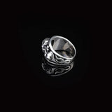 Skull Handmade Sterling Silver Men Biker Ring — image 5