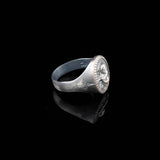Handmade 925 Sterling Silver Jesus Ring - Men's Christian Jewelry Featuring Cross and Signet Design with Silver Polishing Cloth Gift - Custom Signet Ring — image 5