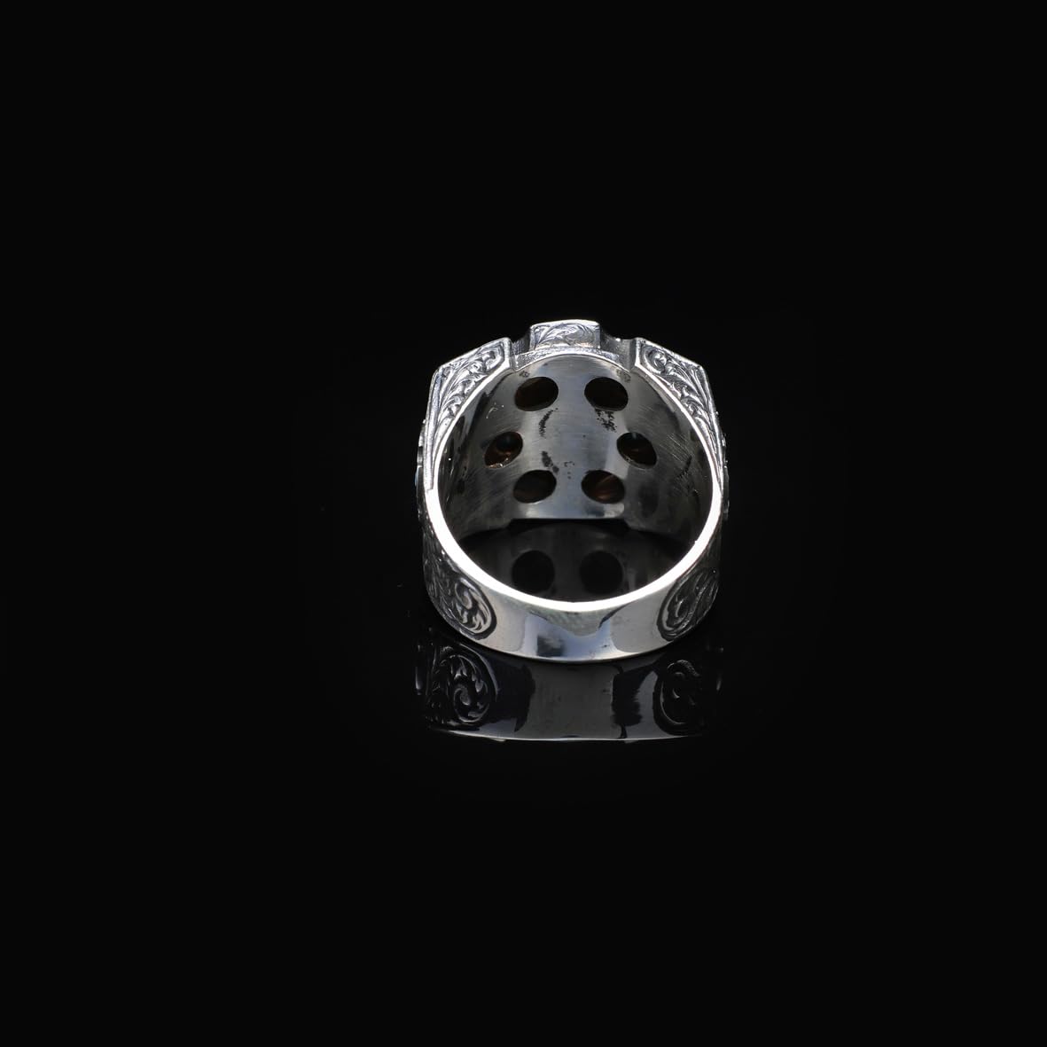 925 Sterling Silver Turquoise Ring - Men's Rotating Ottoman Jewelry - 925 Sterling Silver Ottoman Turquoise Ring - Birthday Gifts