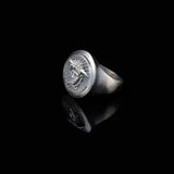 Handmade Medusa Pinky Signet Ring - 925 Sterling Silver Men's Jewelry — image 5