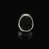 Carnelian Signet Ring for Men – Vintage Handmade Gemstone Sterling Silver Ring with Custom Engraving – Engagement Ring with Gift Silver Polishing Cloth — image 6