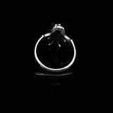 Handmade Cross Jesus Ring - 925 Sterling Silver Men's Christian Jewelry with Silver Polishing Cloth Gift — image 3
