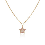 Sterling Silver Star Necklace and Zircon Stone - Gold Plated Jewelry Star Necklace for Women with Zircon Stone - Birthday Gifts for Women — image 1