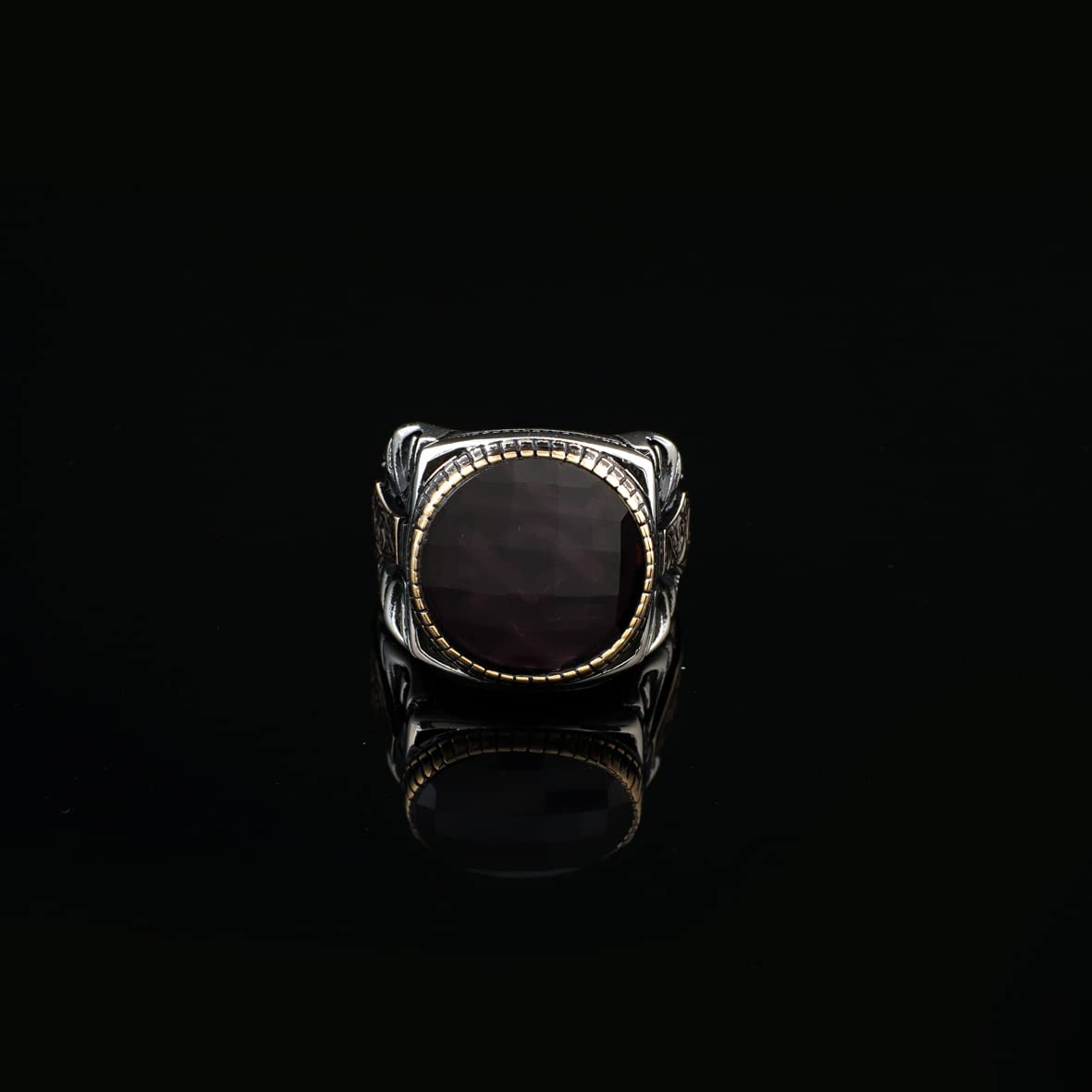 925K Sterling Silver Purple Sapphire Ring