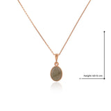 Silver Pendant Necklace with Labradorite Gemstone for Women - 925 Sterling Silver Necklace for Women - Gift for Him — image 4