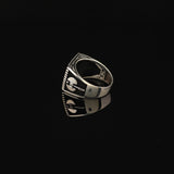 Men Silver Ax Ring — image 5