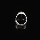 Handmade Onyx Gemstone Oval Stone Engagement Ring for Men Vintage 925 Sterling Silver — image 6