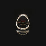 Garnet Ring Ottoman Vintage Ring Sterling Silver Ring Pinky Ring Silver Signet Ring Gemstone Ring Ottoman Statement Ring Vintage Ring Gift for Him — image 6
