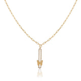 Cute Butterfly Necklace in Gold Jewelry - Gold Plated Sterling Silver Necklace with Butterfly Charm - Aesthetic Jewelry Delight - Birthday Gifts for Women — image 1