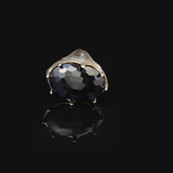 Vintage Men's Handmade Blue Sapphire Ring - Oval Gemstone Ottoman Style Large Sterling Silver Ring with Silver Polishing Cloth Gift — image 3