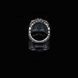 Handmade Jade Ring in Ottoman Style - 925 Sterling Silver Men's Gemstone Jewelry — image 4