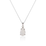 Moonstone Gemstone Necklace Sterling Silver Aesthetic Jewelry for Women - Aesthetic Sterling Silver Jewelry for Women - Birthday Gifts for Women — image 1