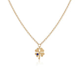 Sterling Silver Four Leaf Clover Necklace for Women - Cute Four Leaf Clover Necklace in Gold Jewelry - Gold Chain and Aesthetic Jewelry - Birthday Gifts for Women — image 1