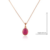 Best Seller: Sterling Silver Ruby Necklace for Women - 925 Sterling Silver Necklace for Women - Silver Pendant Necklace for Women — image 4