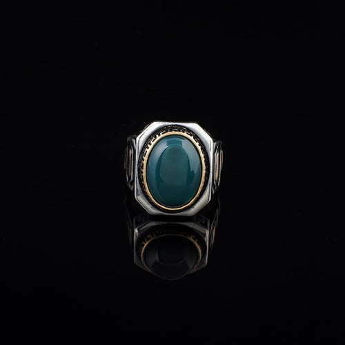 925K Sterling Silver Jade Ring