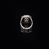 Handmade Vintage Men's Garnet Ring - 925 Sterling Silver Turkish Gemstone Ring — image 6