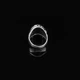 Skull Handmade Sterling Silver Men Biker Ring — image 4