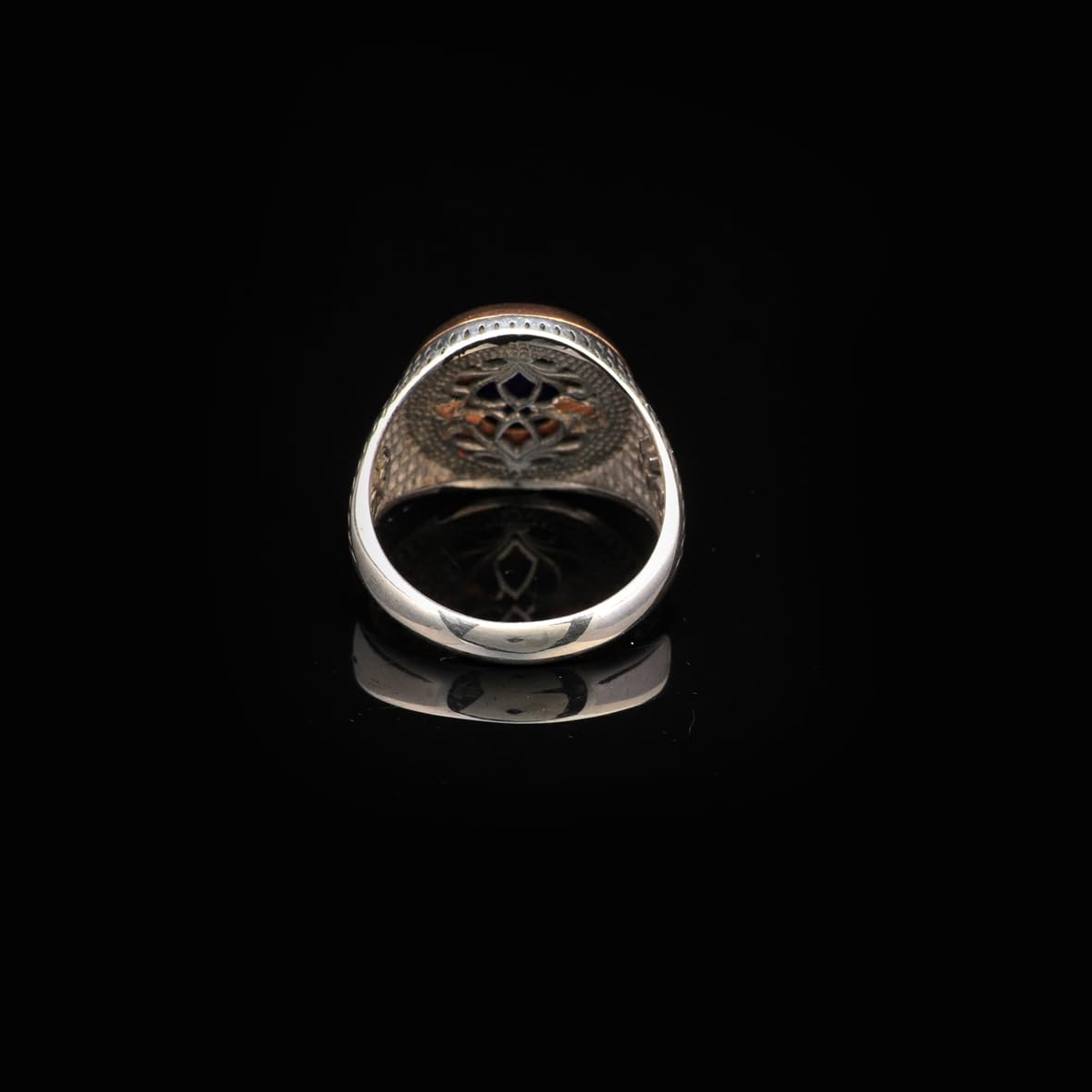 Vintage Lapis Lazuli Pinky Signet Ring - Handmade 925 Sterling Silver Gemstone Ring for Men - Polished Engagement Ring with Engraving Option & Silver Polishing Cloth Gift