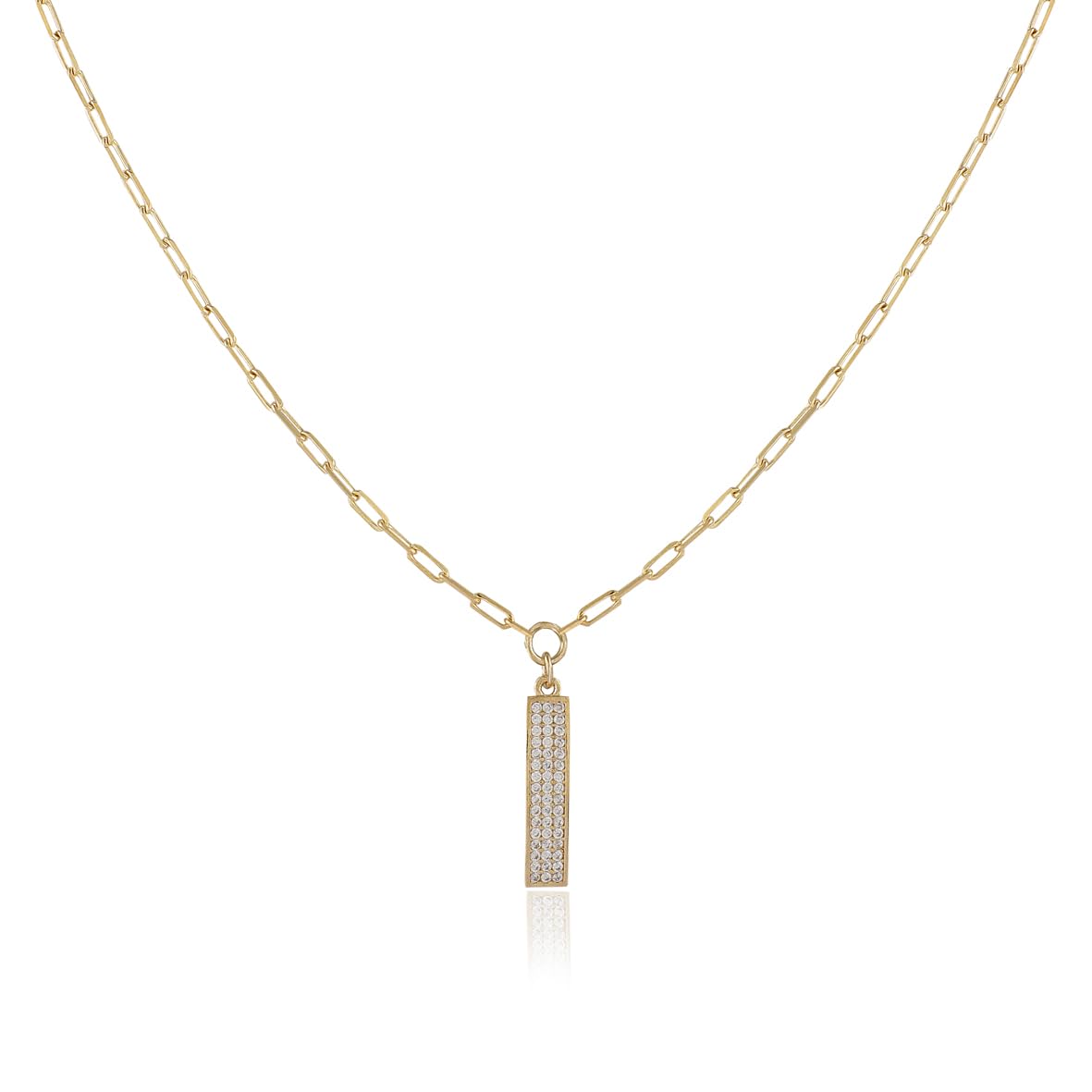 Gold Plated Necklace with Sterling Silver Chain - Dainty Gold Necklace for Aesthetic Appeal - Dainty Gold Necklace for Women - Birthday Gifts for Women