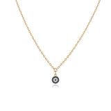 Sterling Silver Evil Eye Necklace for Women - Aesthetic Evil Eye Jewelry for Women - Gold Plated Silver Evil Eye Necklace - Birthday Gifts for Women — image 1