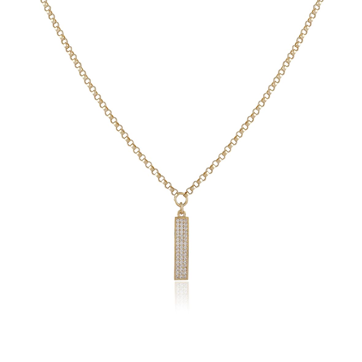 Gold Plated Necklace with Sterling Silver Chain - Dainty Gold Necklace for Aesthetic Appeal - Dainty Gold Necklace for Women - Birthday Gifts for Women