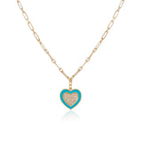 Sterling Silver Heart Necklace with Zircon Stone for Women - Gold Plated Heart Necklace: Aesthetic Charm - Cute Heart Necklace with Zircon Stone in Gold Jewelry — image 1
