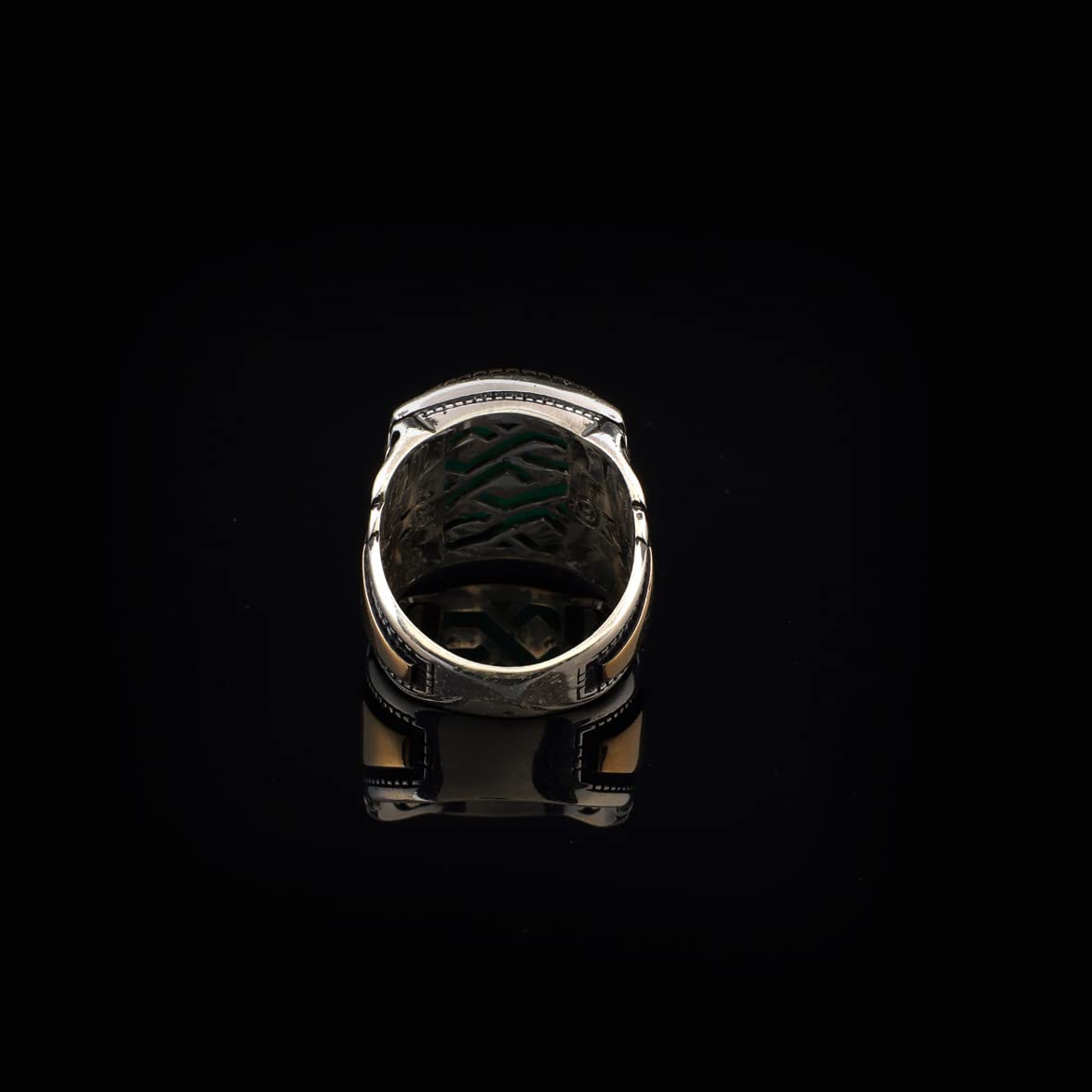 925K Sterling Silver Jade Ring
