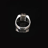 Handmade Onyx Gemstone Square Stone Pinky Ring for Men Vintage 925 Sterling Silver — image 6
