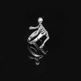 Skeleton Ring Sterling Silver Men Biker Ring — image 4