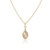 Sterling Silver Shell Necklace for Women - Charming Gold Plated Necklace - Aesthetic Jewelry Delight - Birthday Gifts for Women — image 1