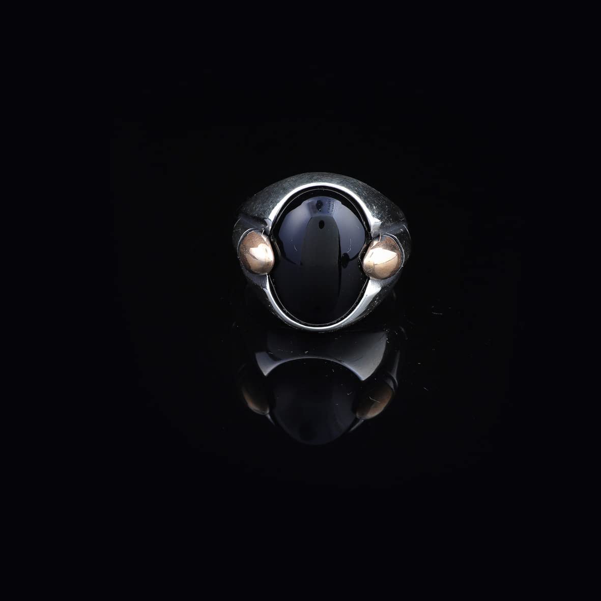 925K Sterling Silver Onyx Ring