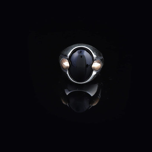925K Sterling Silver Onyx Ring