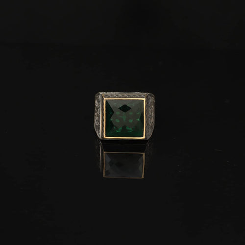 925K Sterling Silver Jade Ring