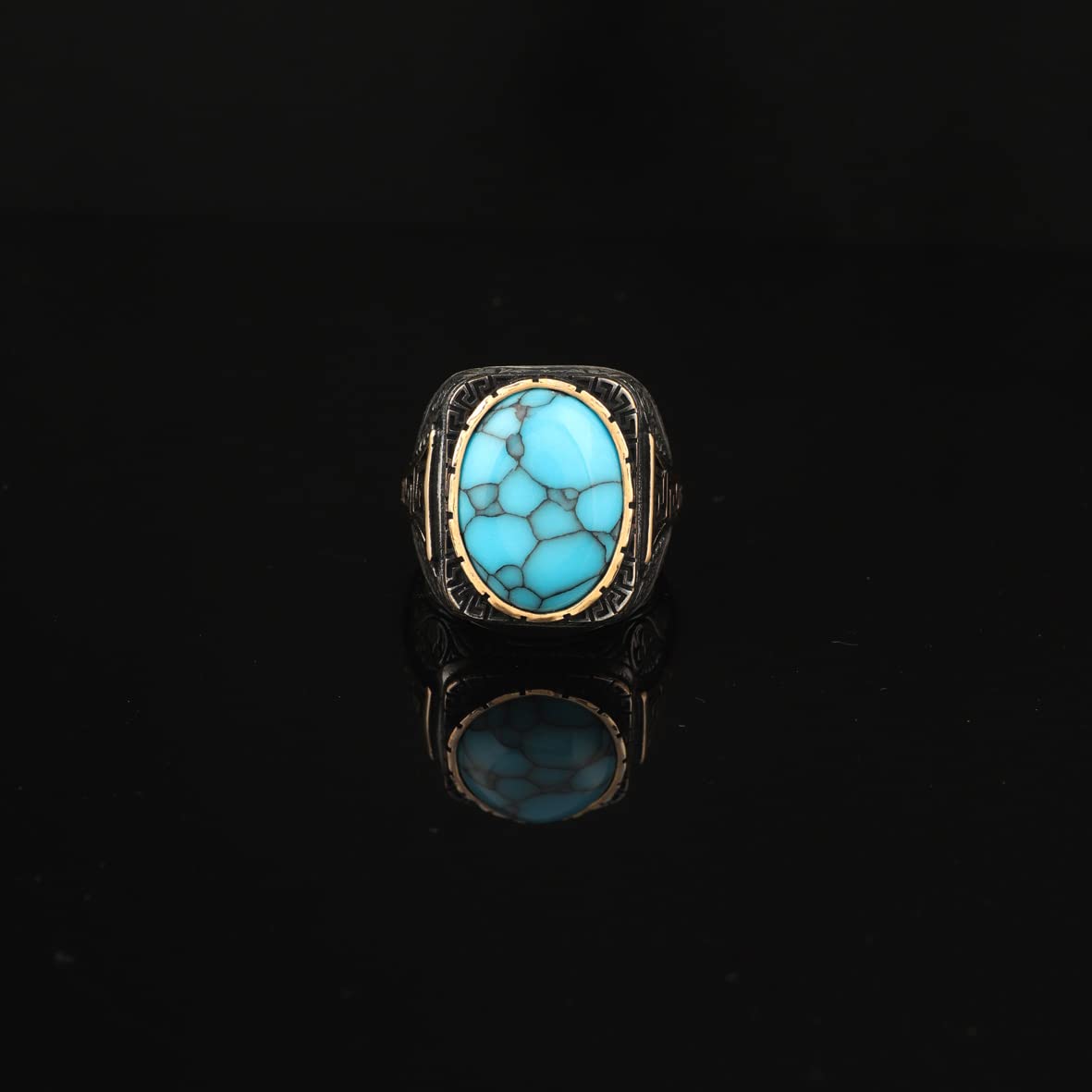 Mens Turquoise Ring