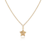 Golden Star Necklace - Gold Plated & Sterling Silver Necklace - Cute Necklaces with Aesthetic Charm - Dainty Gold Necklace for Women - Birthday Gifts for Women — image 1