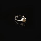 Jewellery Pit Adjustable Labradorite and Rose Gemstone Ring - Handcrafted Statement Ring for Women - Women's Middle Finger Labradorite and Rose Ring — image 2