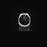 Vintage Blue Sapphire Ring - Handmade Men's Gemstone Ring in 925 Sterling Silver - Polished Turkish Engagement Ring with Silver Polishing Cloth Gift — image 6