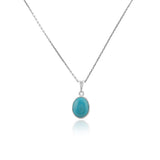 Sterling Silver Aquamarine Necklace for Women - Sterling Silver Necklace with Aquamarine Pendant for Women - Gift for Her — image 1