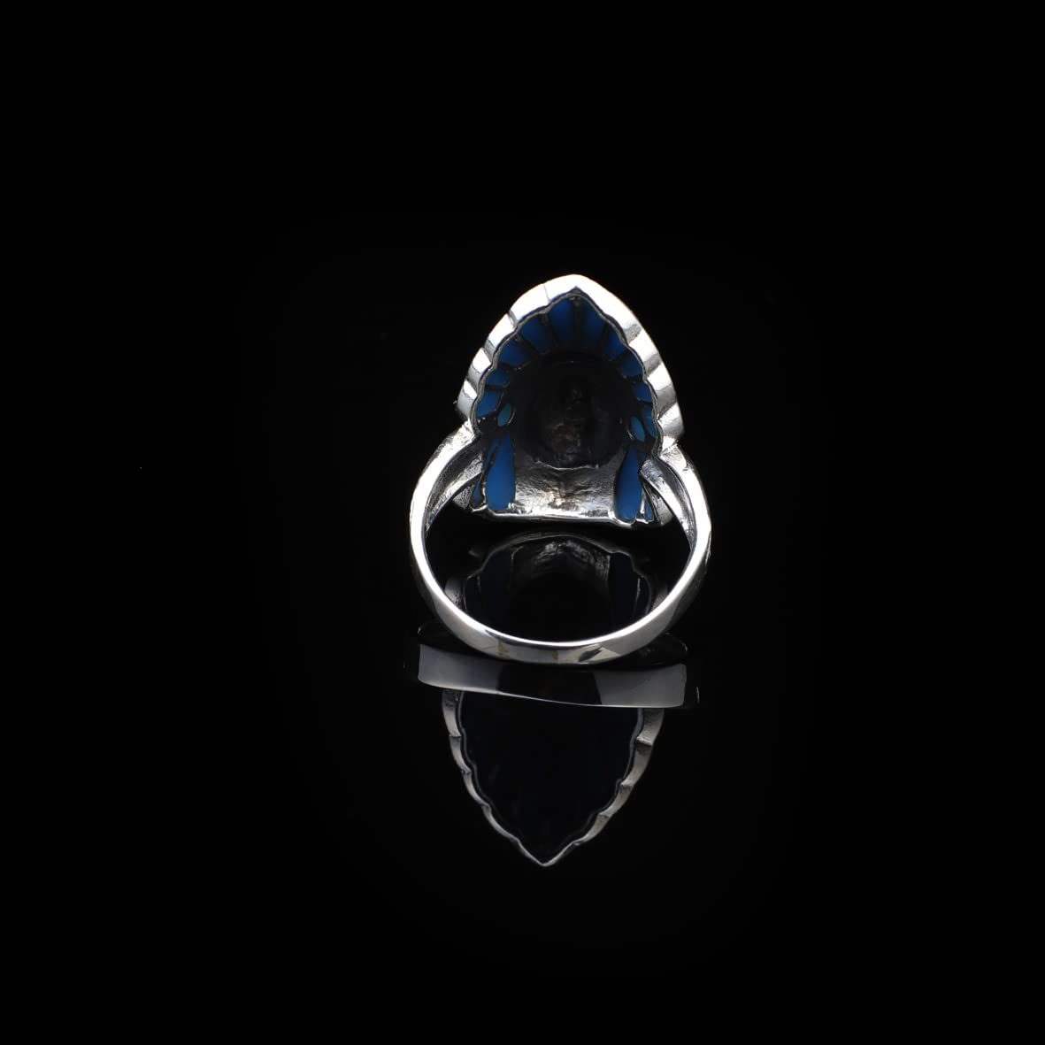 American Indian Chief Handmade Silver Men Ring