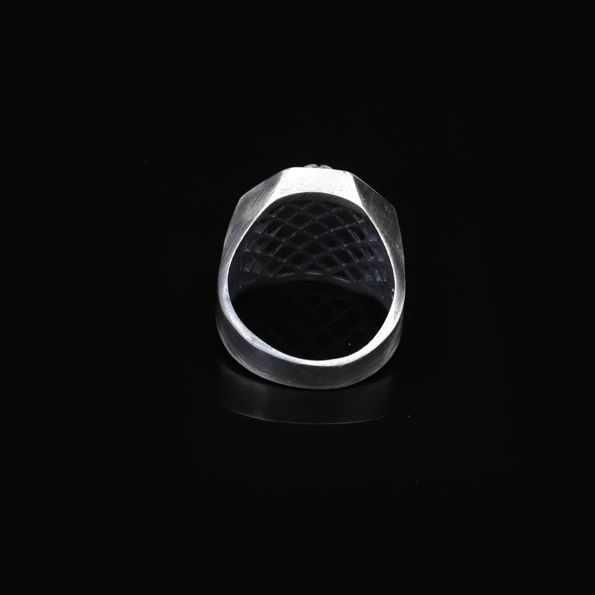 Handmade Pinky Lion Signet Ring - 925 Sterling Silver Men's Jewelry